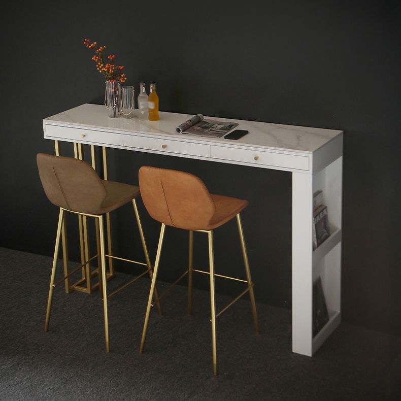 Tavolo da pranzo accento in pietra e metallo