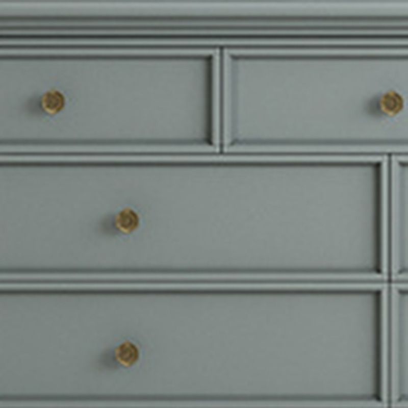 Contemporary Rubber Wood Chest with Drawers and Straight Legs