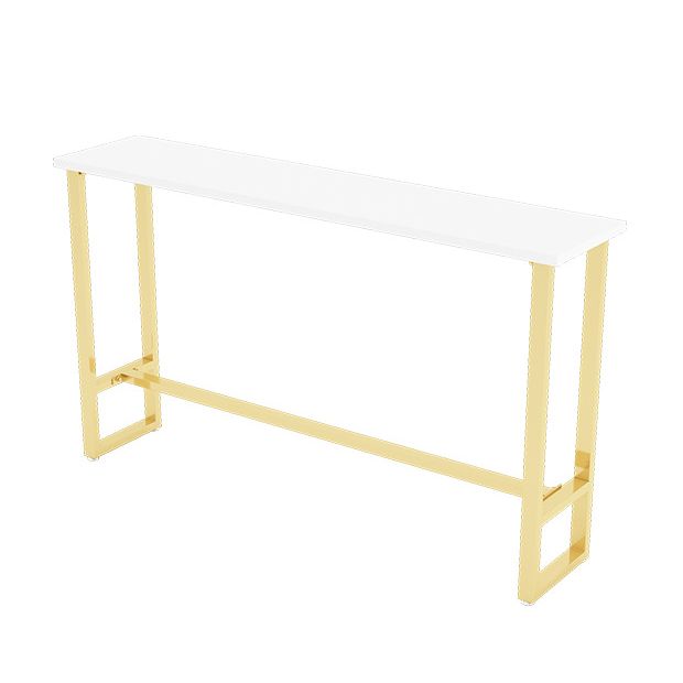 Set di tavoli da bar industriale 1/3/4/5/7 Pieni Contatore set con base d'oro