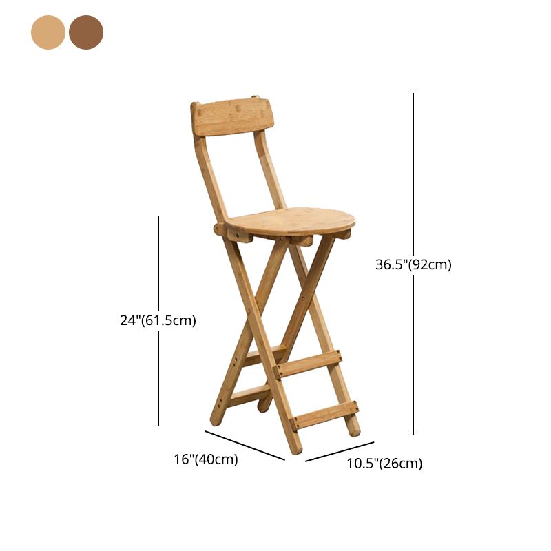 Indoor Simple Armless Wood Barstool Folding Single Counter Stool Clearhalo 'Bar Furniture' 'Bar Stools' 'bar_stools' 'furn' 'furn_bar_stools' 'Furniture' 'furniture_bar_stools' 'Kitchen & Dining Furniture' 1200x1200_26769f2d-bca8-4cd9-bcbb-d51c131f139a