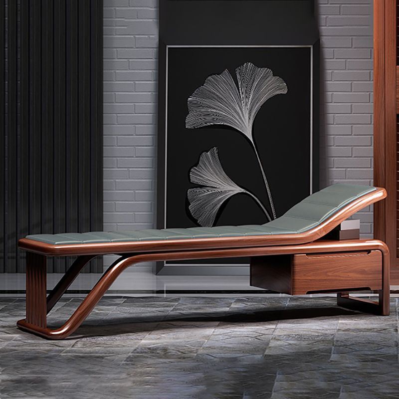 Traditional Brown Solid Wood Accent Chair Faux Leather Chaise Clearhalo 'Chairs & Seating' 'Chaise Lounge' 'chaise_lounge' 'furn' 'furn_chaise_lounge' 'Furniture' 'Living Room Furniture' 1200x1200_26780be7-e5de-4a62-9299-52ac5a4352a4