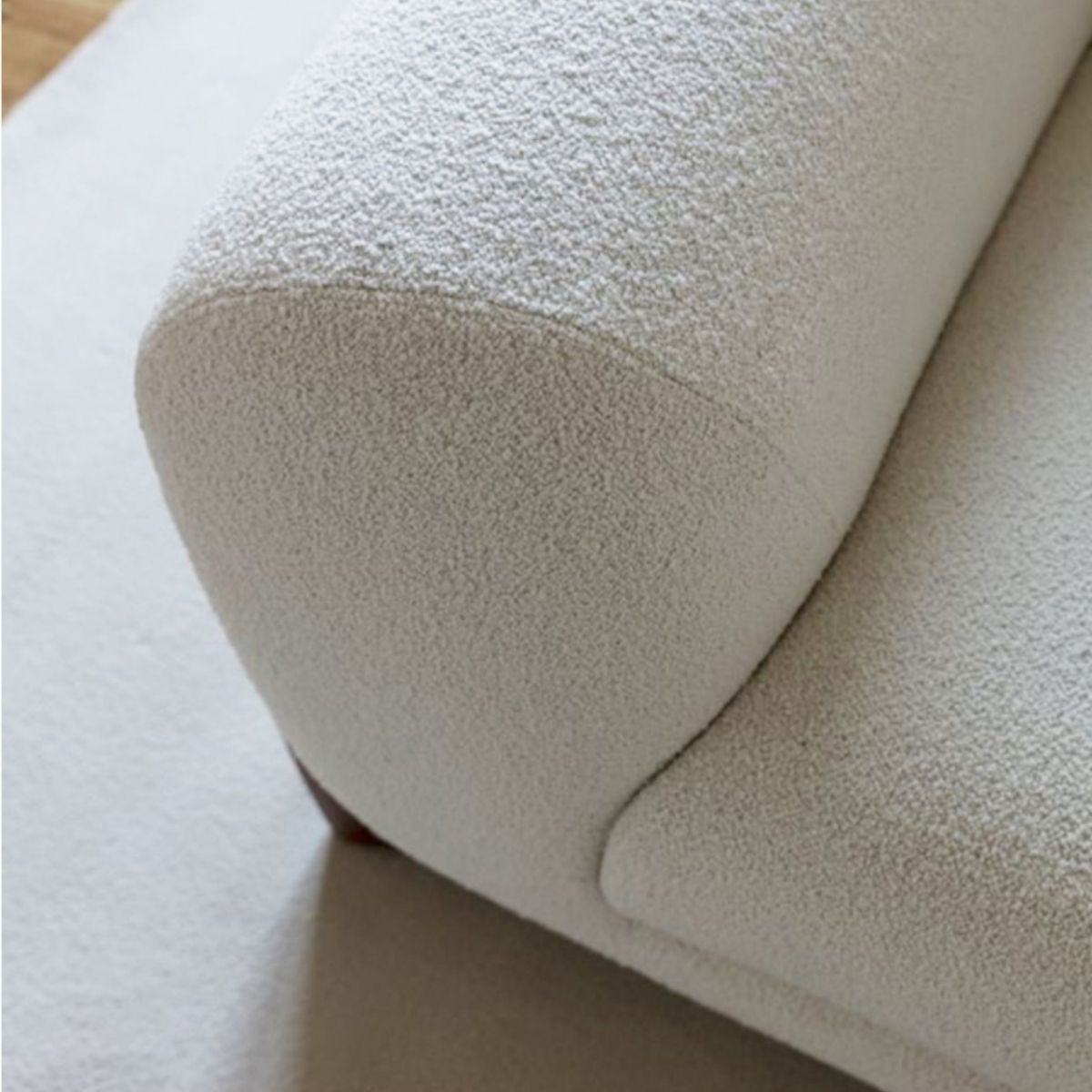 Stationary Sofa Apartment Square Arm Loveseat for Living Room