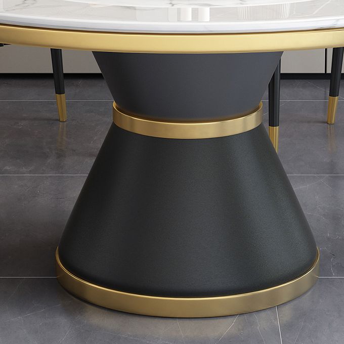 Contemporary Dining Table Pedestal Table for Home Kitchen Dinner Clearhalo 'Dining Tables & Seating' 'Dining Tables' 'dining_table' 'furn' 'furn_dining_table' 'Furniture' 'Kitchen & Dining Furniture' 1200x1200_2679314c-4f05-4526-9eb8-b995149e38b9