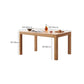 Modern Style Rectangle Oak Solid Wood Dining Table in Natural Clearhalo 'Dining Tables & Seating' 'Dining Tables' 'dining_table' 'furn' 'furn_dining_table' 'Furniture' 'Kitchen & Dining Furniture' 1200x1200_267a8e5b-e3aa-4a4e-8f8d-aa75b599e89e