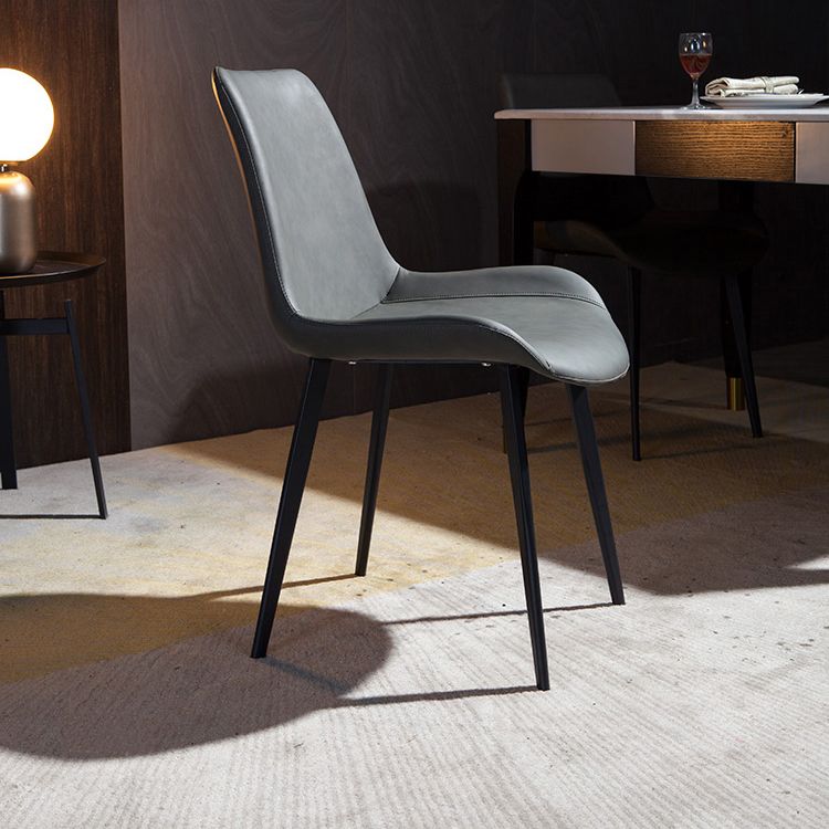 Contemporary Style Dining Chairs Metal Dining Armless Side Chair for Kitchen Clearhalo ' kitchen&dining_furn' 'Dining Chairs' 'Dining Tables & Seating' 'dining_chair' 'furn' 'furn_dining_chair' 'Furniture' 'furniture_dining_chair' 'Kitchen & Dining Furniture' 'kitchen' 1200x1200_267b339d-e71d-4449-998c-514a70f5dee2