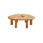 Scandinavian 1 Single Coffee Table Round Wood Cocktail Table