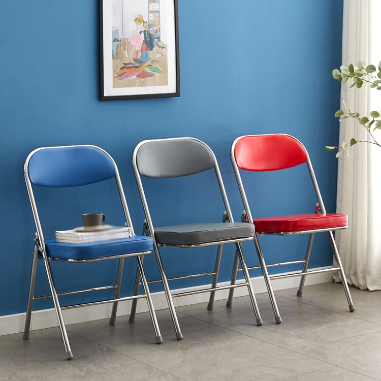 Modern Indoor-Outdoor Metal Side Chair Home Armless Cushioned Open Back Dining Side Chair Clearhalo ' kitchen&dining_furn' 'Dining Chairs' 'Dining Tables & Seating' 'dining_chair' 'furn' 'furn_dining_chair' 'Furniture' 'furniture_dining_chair' 'Kitchen & Dining Furniture' 'kitchen' 1200x1200_267ce425-3386-4381-bcd9-3e9cee84dc92