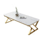 Slate Top Rectangular Coffee Table Trestle Coffee Cocktail Table Clearhalo 'Coffee & Accent Tables' 'Coffee Tables' 'coffee_tables' 'furn' 'furn_coffee_tables' 'Furniture' 'Living Room Furniture' 1200x1200_267e1618-c292-4e07-8e48-7abb612558ff