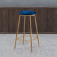 Nordic Design Stackable Backless Barstools for Home Upholstered Bar Stools with Metal Legs Clearhalo 'Bar Furniture' 'Bar Stools' 'bar_stools' 'furn' 'furn_bar_stools' 'Furniture' 'furniture_bar_stools' 'Kitchen & Dining Furniture' 1200x1200_2680213d-a208-441b-b961-68ca6ca22722