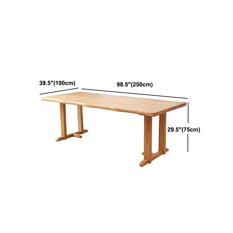 Wood Dining Table Traditional Luxury Rectangle Dining Table with Sled Base Clearhalo 'Dining Tables & Seating' 'Dining Tables' 'dining_table' 'Furniture' 'furniture_dining_table' 'Kitchen & Dining Furniture' 'kitchen' 'kitchen_dining_table' 1200x1200_26804ae5-d6cc-4e66-b441-c74eb6344845