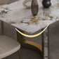 Glam Style Sintered Stone Dining Set Rectangle 1/2/3/5/7 Pieces Dining Set Clearhalo 'Dining Room Sets' 'Dining Tables & Seating' 'dining_room_set' 'furn' 'furn_dining_room_set' 'Furniture' 'Kitchen & Dining Furniture' 1200x1200_2680e983-ce32-4426-8119-61692b3664ab