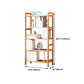 Etagere Bücherregal Bamboo Open Back Regal Bücherregal für den Studienraum