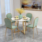 Round Golden Base Dining Table Glam Faux Marble Table for Kitchen Clearhalo 'Dining Tables & Seating' 'Dining Tables' 'dining_table' 'furn' 'furn_dining_table' 'Furniture' 'Kitchen & Dining Furniture' 1200x1200_26853019-320c-4311-b99b-e45f06ecfe06