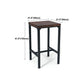 Industrial Style 42-inch Height Counter Table Wood Top Bar Table for Indoor Clearhalo 'Bar Furniture' 'Bar Tables' 'bar_tables' 'furn' 'furn_bar_tables' 'Furniture' 'furniture_bar_tables' 'Kitchen & Dining Furniture' 'kitchen&dining_furn' 'kitchen' 1200x1200_26860036-dde0-4d87-9ab9-f40305901bb1