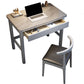 1 Drawer Writing Desk Rectangular Shaped Task Desk in Grey/Black for Home Clearhalo 'furn' 'furn_office_desk' 'Furniture' 'Office Desks' 'Office Furniture' 'office_desk' 1200x1200_268683ab-81a9-4030-9ba5-7dfe675f83ed