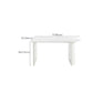 White Dinette Table with Pine Wood Base Modern Free Form Dining Table Clearhalo 'Dining Tables & Seating' 'Dining Tables' 'dining_table' 'furn' 'furn_dining_table' 'Furniture' 'Kitchen & Dining Furniture' 1200x1200_26871363-a342-4dd2-938a-88c1f6deef1b