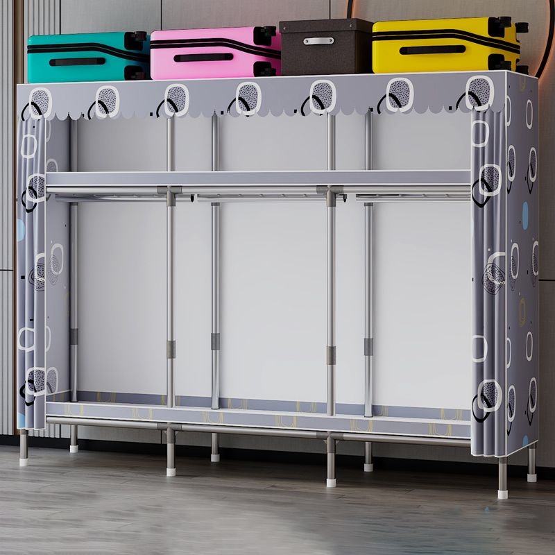 Metallgarderobeschrank mit Regalen modern