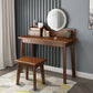 Scandinavian Wooden Makeup Vanity Desk Table With Drawer for Bedroom