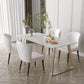 Traditional Luxury Rectangle Dining Table White Sintered Stone Table with Gold Double Pedestal Clearhalo ' dining_table' 'Dining Tables & Seating' 'Dining Tables' 'furn' 'furn_dining_table' 'Furniture' 'furniture_dining_table' 'Kitchen & Dining Furniture' 'kitchen&dining_furn' 'kitchen' 'kitchen_dining_table' 1200x1200_268a7886-1b14-464c-8eb4-040dbd9aa887