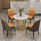 Sintered Stone White Dining Table Glam Style Pedestal Table for Dining Room Clearhalo ' dining_table' 'Dining Tables & Seating' 'Dining Tables' 'furn' 'furn_dining_table' 'Furniture' 'furniture_dining_table' 'Kitchen & Dining Furniture' 'kitchen&dining_furn' 'kitchen' 'kitchen_dining_table' 1200x1200_268b1cff-aba4-4095-a22a-0e6ea229c562