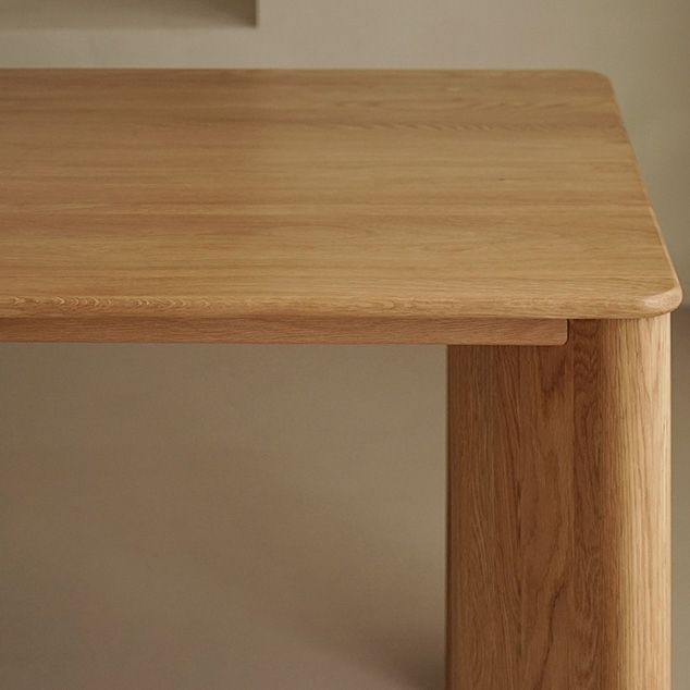 Rectangle Wood Dining Table Industrial Kitchen Table in Nature with Double Pedestal Clearhalo ' dining_table' 'Dining Tables & Seating' 'Dining Tables' 'furn' 'furn_dining_table' 'Furniture' 'furniture_dining_table' 'Kitchen & Dining Furniture' 'kitchen&dining_furn' 'kitchen' 'kitchen_dining_table' 1200x1200_268b3b00-8d8a-4347-abb0-a38fcda8f393