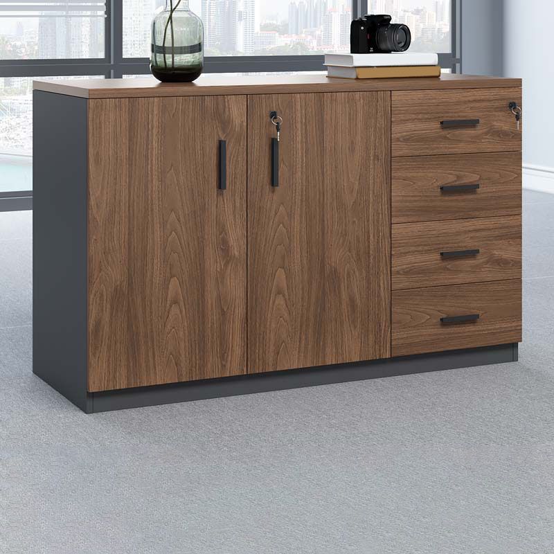 Lateral moderner Aktenschrank konstruierter Holzdateischrank mit Schloss und Lagerung