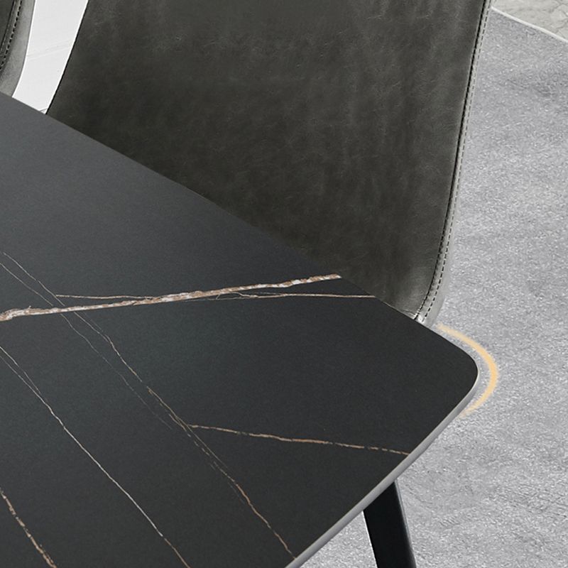 Modern Metal Dining Set 1/4/5 Pieces Rectangle Dining Table Set Clearhalo 'Dining Room Sets' 'Dining Tables & Seating' 'dining_room_set' 'furn' 'furn_dining_room_set' 'Furniture' 'furniture_dining_room_set' 'Kitchen & Dining Furniture' 1200x1200_268be83d-a8c9-4867-b37b-8a3dc5ea2455