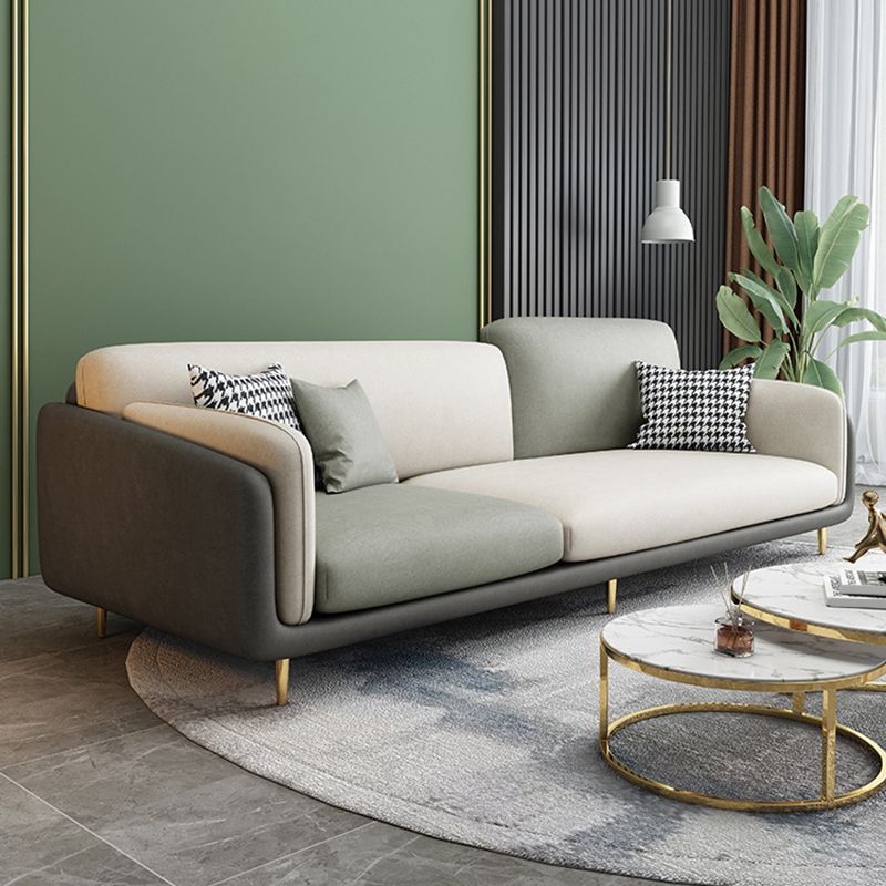 34,64 "H canapé à bras rond avec 3 oreillers canapé de couleur de couleur moderne