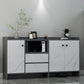 Sideboard Glam Sideboard in legno artificiale con porta per soggiorno