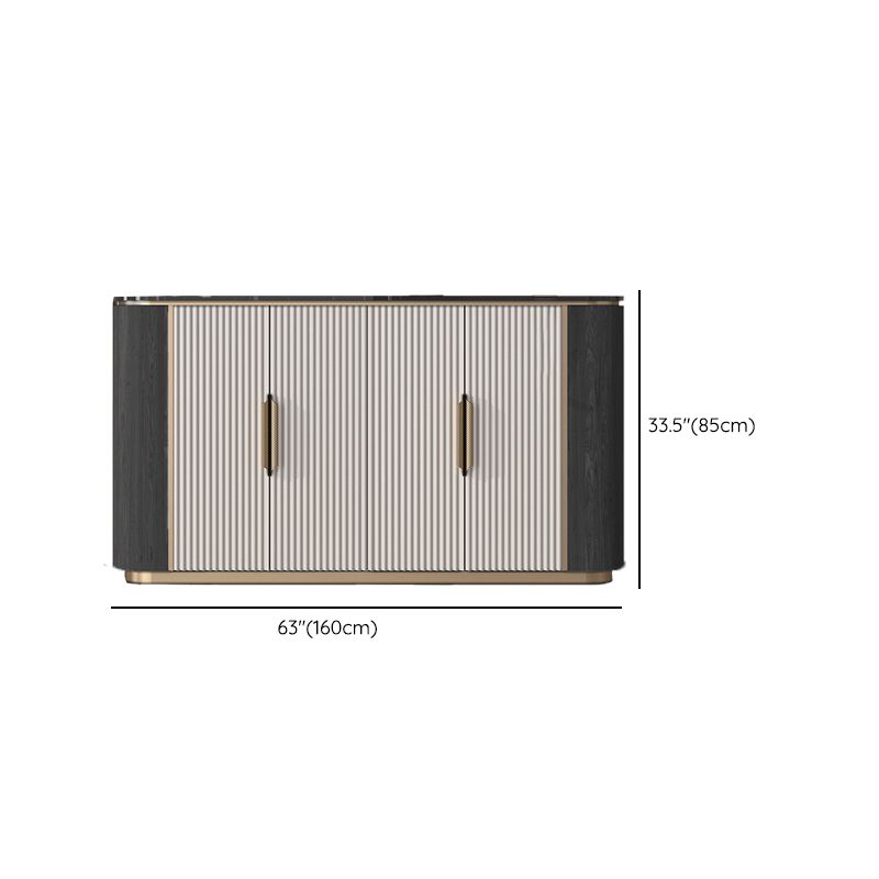 Tavolo da tavolo da tavolo a buffet glam tavolo da sideboard con porte per soggiorno