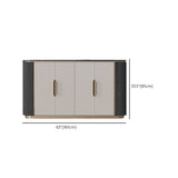 Tavolo da tavolo da tavolo a buffet glam tavolo da sideboard con porte per soggiorno