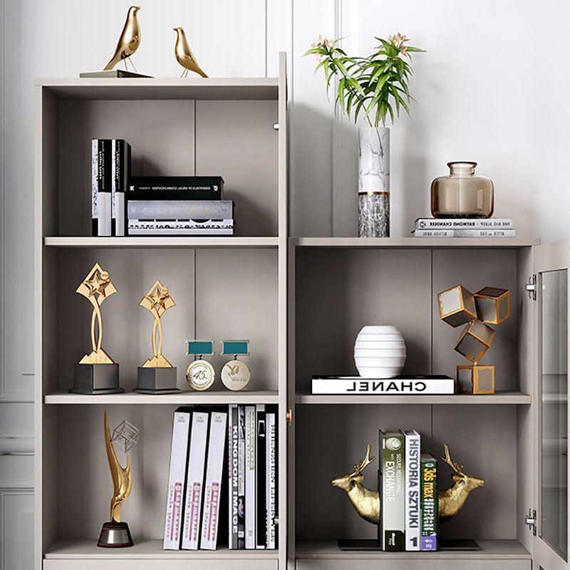 Glam Vertical Standard Bookcase Manufactured Wood Bookcase with Door and Drawers Clearhalo 'Bookcases' 'furn' 'furn_bookcases' 'Furniture' 'furniture_bookcases' 'kitchen' 'kitchen_bookcases' 'Living Room Furniture' 'Office Furniture' 1200x1200_2691ad3c-c5f4-4862-a369-a2ff589ef07e