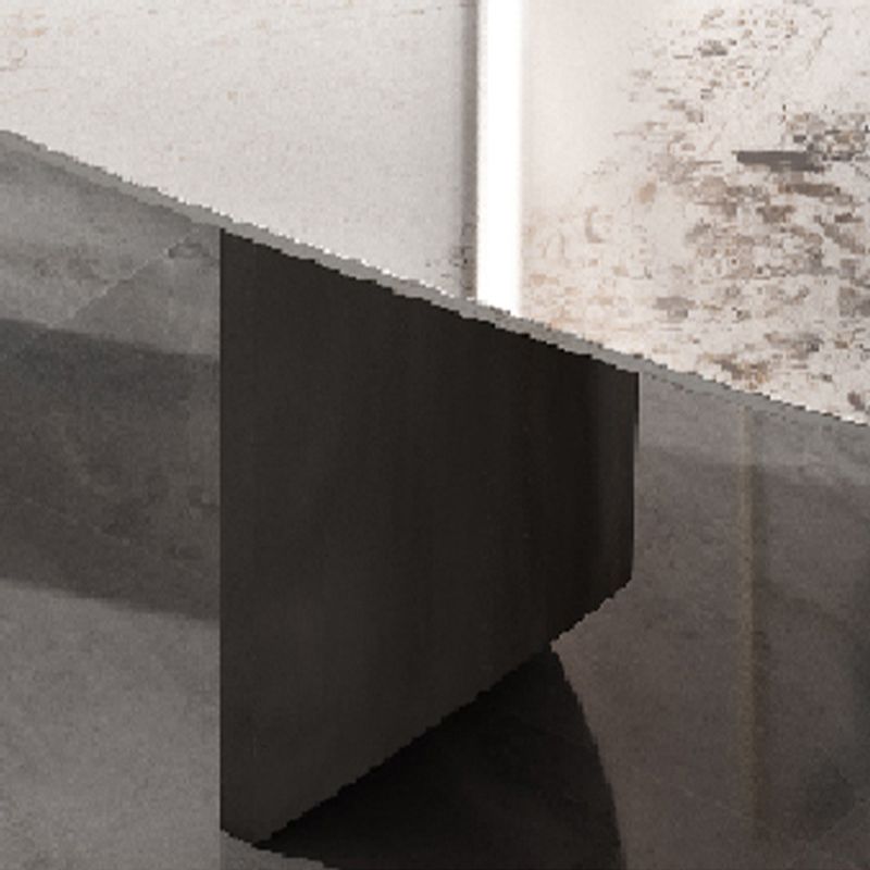 Industrial Double Pedestal Dining Table Rectangle Stone Top Dining Room Table Clearhalo 'Dining Tables & Seating' 'Dining Tables' 'dining_table' 'furn' 'furn_dining_table' 'Furniture' 'Kitchen & Dining Furniture' 1200x1200_2691df57-82b6-4d64-870e-8cd243f4376e