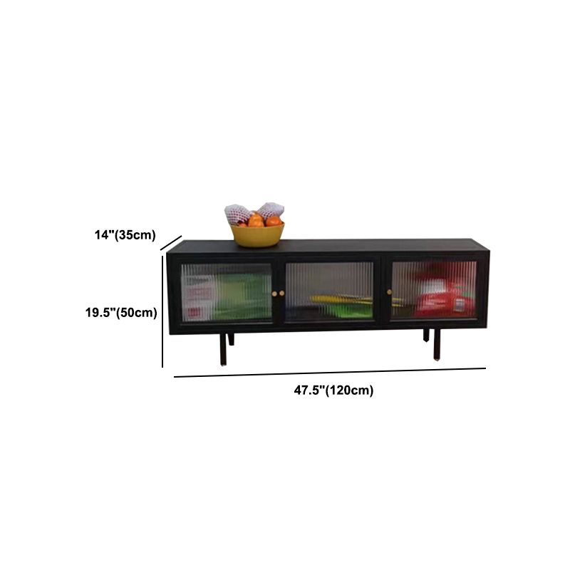 Console TV TV in metallo industriale chiuso con porte