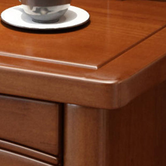 16.92 "brede make -uptafel met 2 laden bruine ijdelheidstafels met spiegel