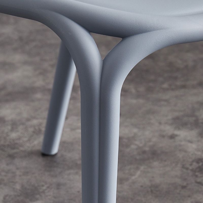 Scandinavian Style Plastic Dining Armless Chair Solid Back Dining Side Chairs Clearhalo ' kitchen&dining_furn' 'Dining Chairs' 'Dining Tables & Seating' 'dining_chair' 'furn' 'furn_dining_chair' 'Furniture' 'furniture_dining_chair' 'Kitchen & Dining Furniture' 'kitchen' 1200x1200_26945eb9-154c-42b7-afa8-04adbc12ea32