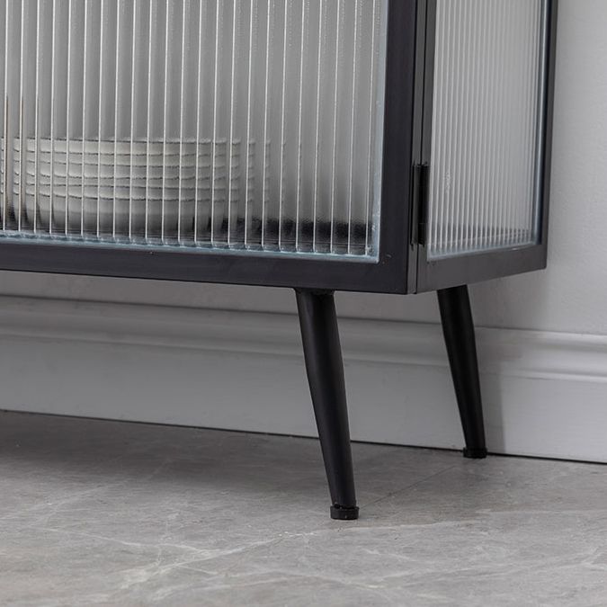 Server buffet cucina in stile glam Server da pranzo in metallo in metallo per soggiorno