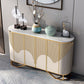 Base oro moderna sideboard a buffet a buffet con archiviazione