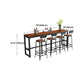 Contemporary Rectangle Bar Dining Table Wood Bar Height Table 42-Inch Top Clearhalo 'Bar Furniture' 'Bar Tables' 'bar_tables' 'furn' 'furn_bar_tables' 'Furniture' 'furniture_bar_tables' 'Kitchen & Dining Furniture' 'kitchen&dining_furn' 'kitchen' 1200x1200_26960959-823c-43ec-88b2-67e3f69d76a4