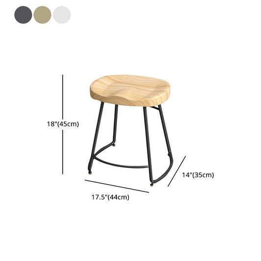Modern Style Metal Bar Stool with Footrest Milk Tea Shop Bar Stool 30- Inches Clearhalo 'Bar Furniture' 'Bar Stools' 'bar_stools' 'furn' 'furn_bar_stools' 'Furniture' 'furniture_bar_stools' 'Kitchen & Dining Furniture' 1200x1200_2697d2fb-a7f0-4007-825b-215639b3dd9f