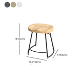 Modern Style Metal Bar Stool with Footrest Milk Tea Shop Bar Stool 30- Inches Clearhalo 'Bar Furniture' 'Bar Stools' 'bar_stools' 'furn' 'furn_bar_stools' 'Furniture' 'furniture_bar_stools' 'Kitchen & Dining Furniture' 1200x1200_2697d2fb-a7f0-4007-825b-215639b3dd9f