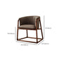 Modern Style Dining Chair Leather Wooden Base Arm Chair for Home Use Clearhalo 'Dining Chairs' 'Dining Tables & Seating' 'dining_chair' 'furn' 'furn_dining_chair' 'Furniture' 'Kitchen & Dining Furniture' 1200x1200_26986f06-e3a0-4bac-9b19-d6798b86f0ce