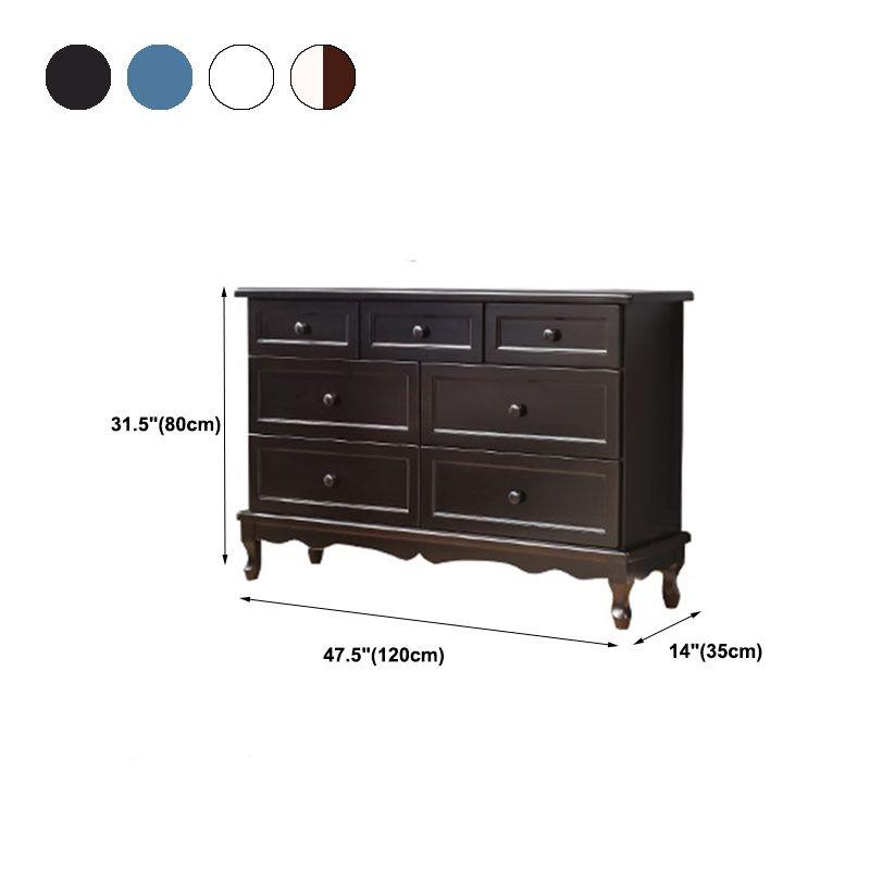 Classic Glam Wood Dresser slaapkamer Lingerie -kist met lade