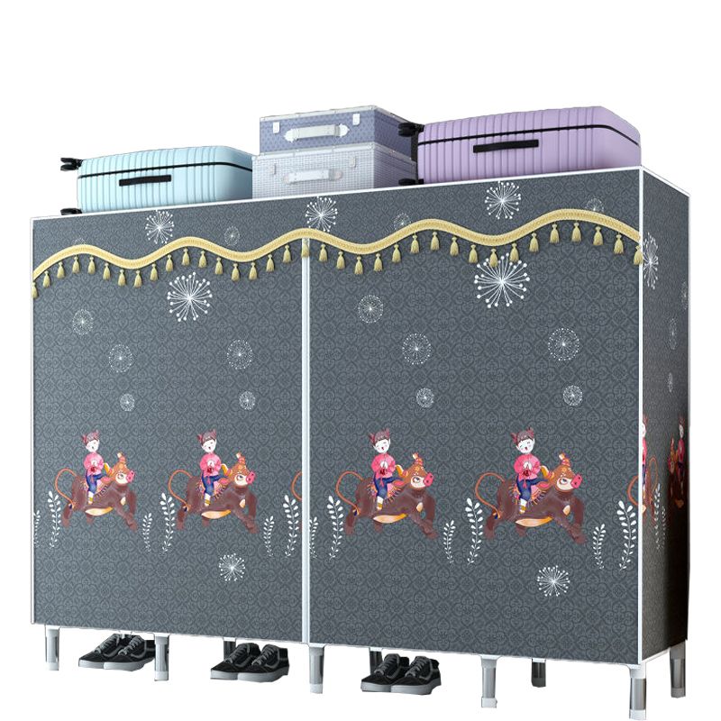 Armadio in metallo armadio del guardaroba in stile contemporaneo Armaia con asta di abbigliamento per casa