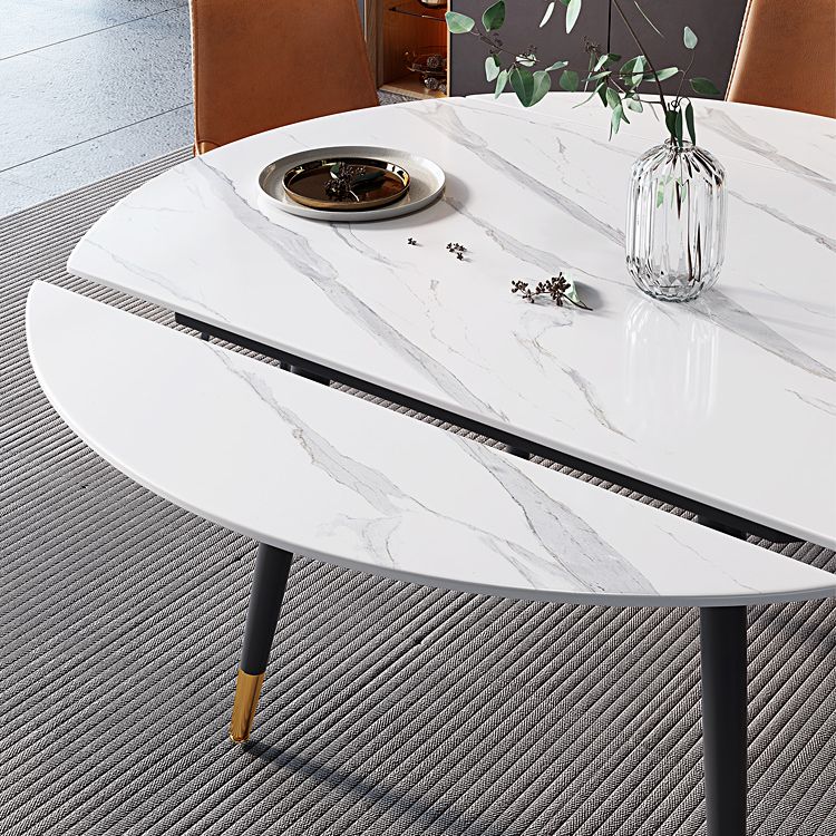 Modern Sintered Stone Dining Room Set with Black Base Dining Furniture for Home Use Clearhalo 'Dining Room Sets' 'Dining Tables & Seating' 'dining_room_set' 'furn' 'furn_dining_room_set' 'Furniture' 'furniture_dining_room_set' 'Kitchen & Dining Furniture' 'kitchen&dining_furn' 'kitchen' 1200x1200_269df2f5-9701-4c65-9ec2-0e4eed3e0828