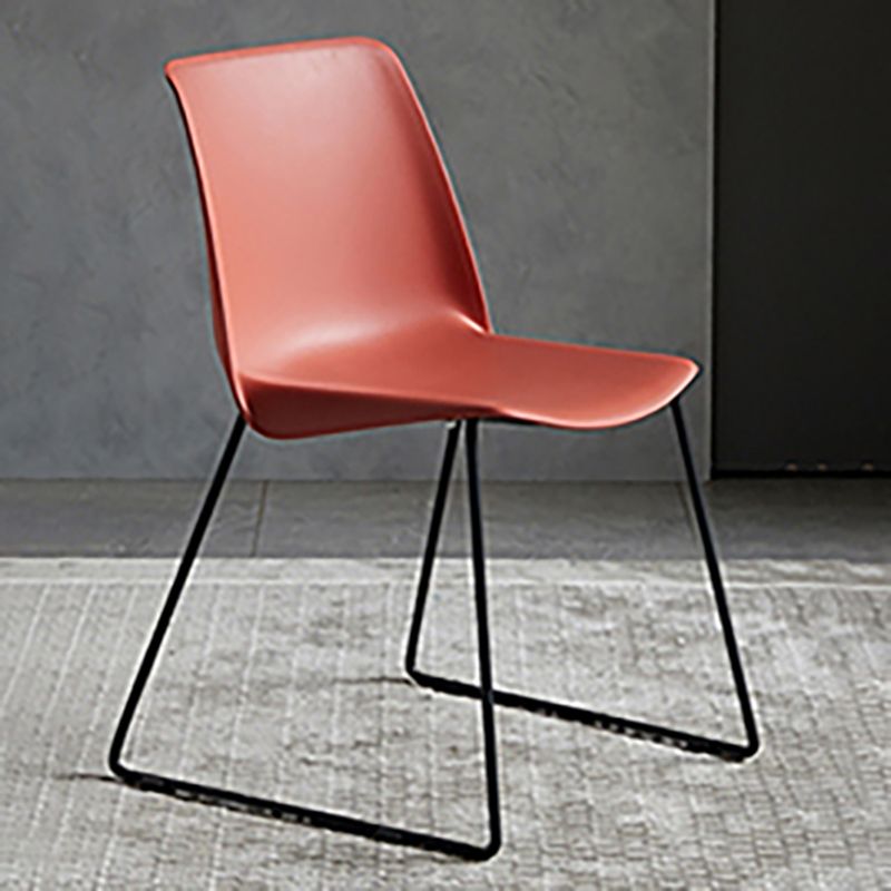 Industrial Style Plastic Dining Armless Chairs Solid Back Armless Dining Chair Clearhalo ' kitchen&dining_furn' 'Dining Chairs' 'Dining Tables & Seating' 'dining_chair' 'Furniture' 'furniture_dining_chair' 'Kitchen & Dining Furniture' 'kitchen' 1200x1200_269e7c3d-4456-429e-9693-c316eebec57e