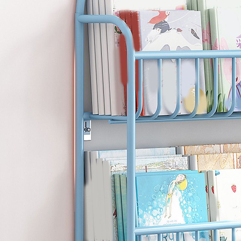 Gesloten achterwand gemonteerd boekenplank metalen boekenkast met planken