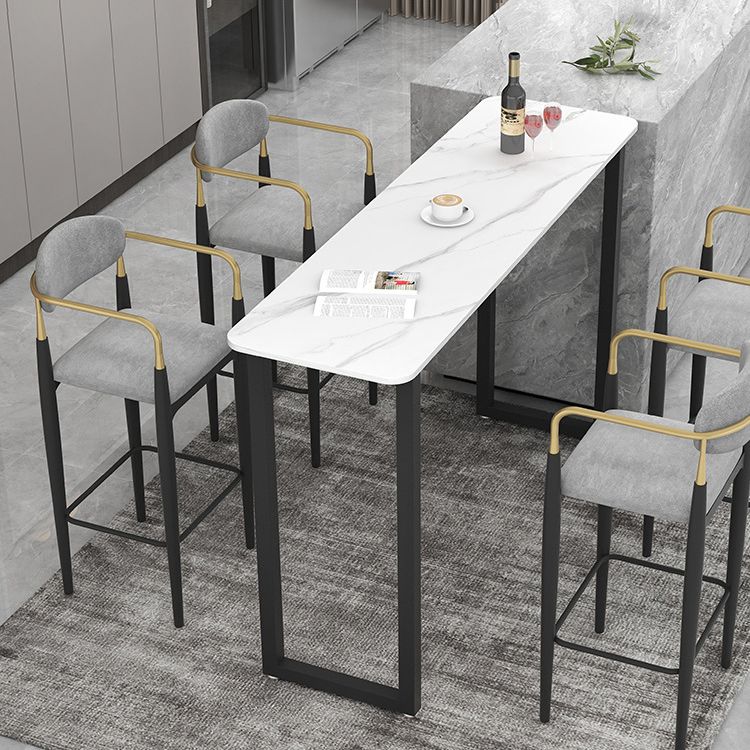 Industrial Pub Dining Set 1/3/5 Pieces Rectangular Bar Stool and Table Set Clearhalo 'Bar Furniture' 'furn' 'furn_home_bar_bar_sets' 'Furniture' 'Home Bars & Bar Sets' 'home_bar_bar_sets' 'Kitchen & Dining Furniture' 1200x1200_26a0314e-14f2-41b6-9dbd-0a52aff7aa70