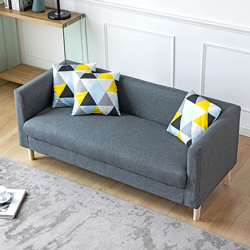 23.23" H Tuxedo Arm Sofa with Tight Back Sofa for Living Room, Apartment Clearhalo 'furn' 'furn_sofas' 'Furniture' 'furniture_sofas' 'kitchen' 'kitchen_sofas' 'Living Room Furniture' 'Sofa' 'sofas' 1200x1200_26a2aa7d-cc1c-4073-a26a-6caa01181995