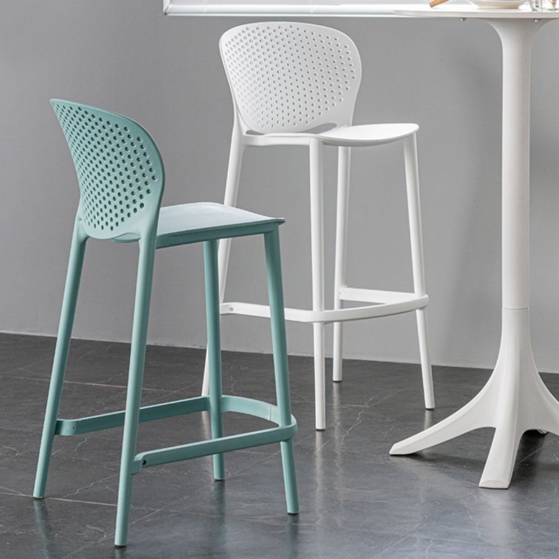 Modern Plastic Counter & Bar Stool Low Back Footrest Stool for Coffee Shop Clearhalo 'Bar Furniture' 'Bar Stools' 'bar_stools' 'furn' 'furn_bar_stools' 'furniture_bar_stools' 'Kitchen & Dining Furniture' 'kitchen&dining_furn' 'kitchen' 'kitchen_furn' Furniture' 1200x1200_26a3e788-4991-4869-86d3-14e14feeb3b0
